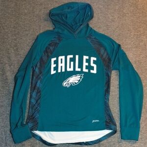 NFL Team Apparel Women's Eagles Hoodie Size S
